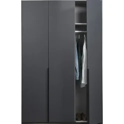 Kledingkast Milaan 3-deurs- grafiet - 208x135x58 cm