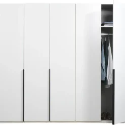 Kledingkast Milaan 5-deurs - wit - 208x225x58 cm