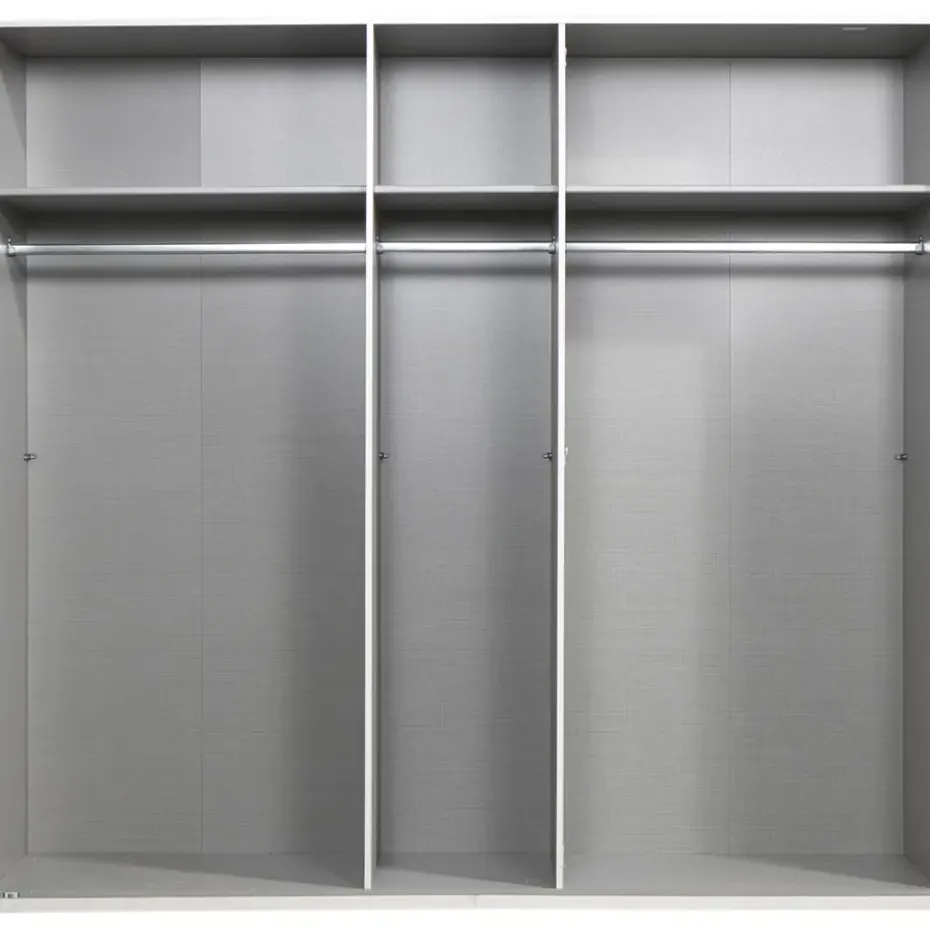 Kledingkast Milaan 5-deurs - wit - 208x225x58 cm