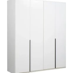 Kledingkast Milaan 4-deurs - wit - 236x180x58 cm