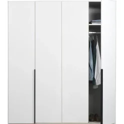 Kledingkast Milaan 4-deurs - wit - 236x180x58 cm