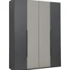Kledingkast Milaan 4-deurs - grafiet/greige -236x180x58 cm