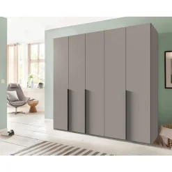 Kledingkast Milaan 5-deurs - greige - 208x225x58 cm