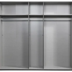 Kledingkast Milaan 5-deurs - grafiet - 208x225x58 cm