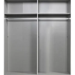 Kledingkast Milaan 4-deurs- wit - 208x180x58 cm