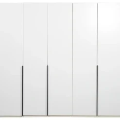 Kledingkast Milaan 5-deurs - wit - 236x225x58 cm