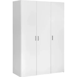 Kledingkast Space 3-deurs - wit - 175,4x115,8x49,5 cm