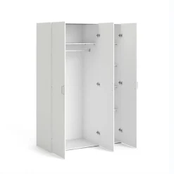 Kledingkast Space 3-deurs - wit - 175,4x115,8x49,5 cm