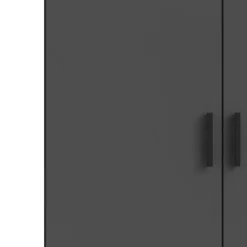 Kledingkast Sprint 2-deurs - antracietkleur - 200x98,5x50 cm
