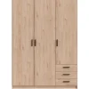 Kledingkast Sprint 3-deurs - eikenkleur - 200x147x50 cm