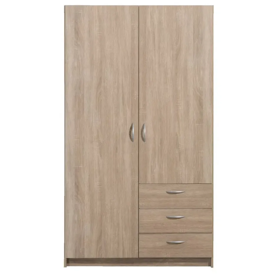 Kledingkast Varia 2-deurs - licht eiken - 175x97x50 cm