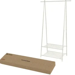 Kledingrek - metaal - wit