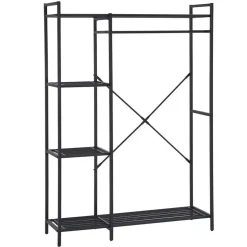 Kledingrek Marek - 120x40x171cm - zwart metaal