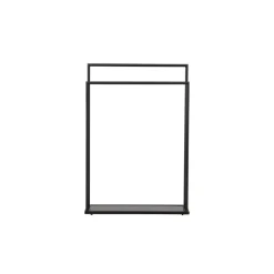 Kledingrek Zwart Metaal - 70x30x100cm - Alva