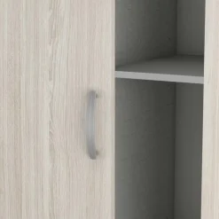 Kleerkast Lorrie 2 schuifdeuren, 1 kledingroede en 3 legplanken-Shannon eik