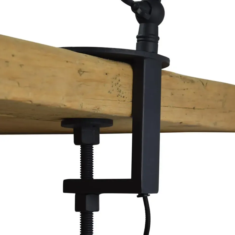 Klemlamp Worker Ø12cm. vintage black