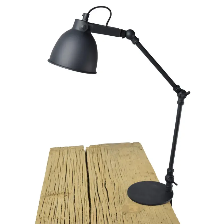 Klemlamp Worker Ø12cm. vintage black