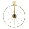 Klok - Luxe Gouden Ronde Hangende Klok - 55 x 65