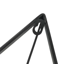 Klok - Luxe Zwarte Driehoek Hangende Klok