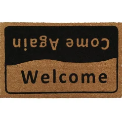 Kokosmat 'Welcome / Come again' - 50x80 cm