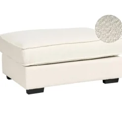 KOLDING - Ottomaan - Lichtbeige - Bouclé