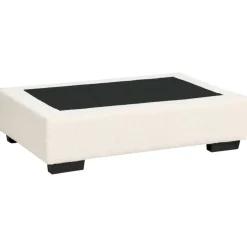 KOLDING - Ottomaan - Lichtbeige - Bouclé