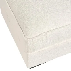 KOLDING - Ottomaan - Lichtbeige - Bouclé