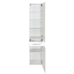Kolomkast Florent 40cm met 2 deuren & lade - wit