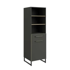 Kolomkast Wade met één deur en één lade. - antraciet