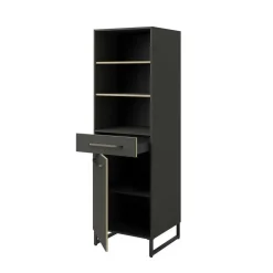 Kolomkast Wade met één deur en één lade. - antraciet