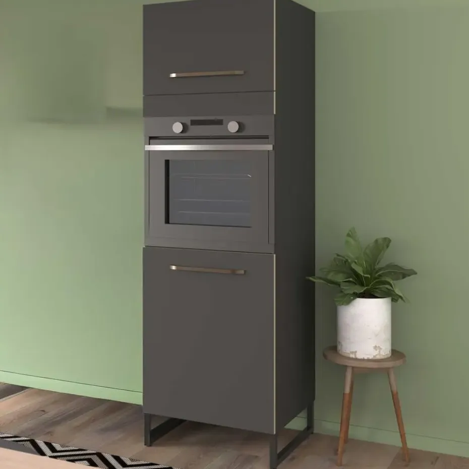 Kolomkast Wade met ruimte voor oven - antraciet