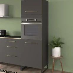 Kolomkast Wade met ruimte voor oven - antraciet