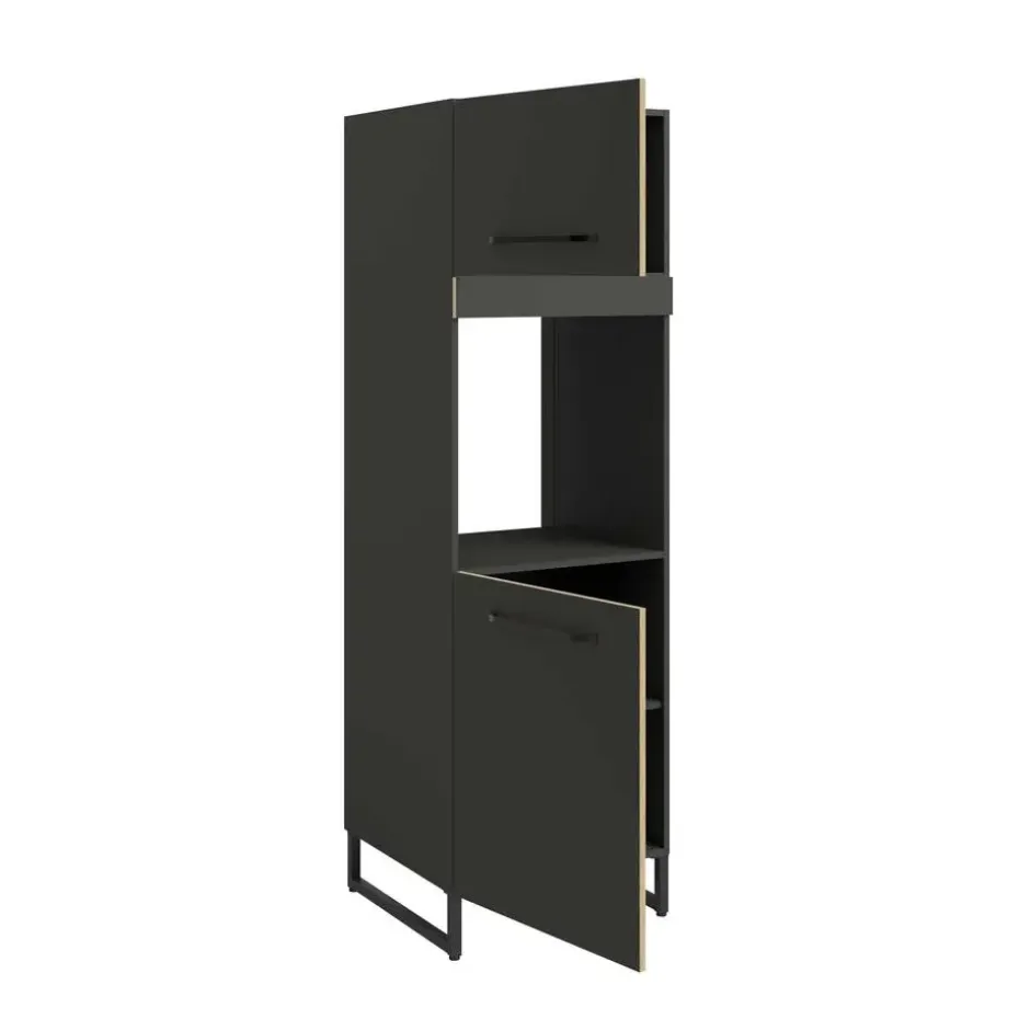 Kolomkast Wade met ruimte voor oven - antraciet