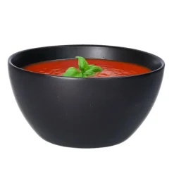 Kom - aardewerk - zwart - stapelbaar - D14 x 7.5 cm - schaaltje