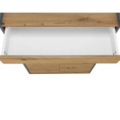 Kosmo - Schoenenkast met 2 deuren in grijs eiken effect