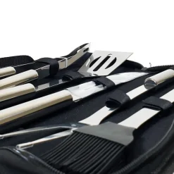 Krumble BBQ set 5-delig in opbergtas RVS