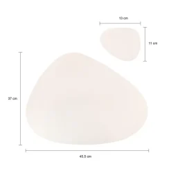 Krumble Placemat set design - 6 stuks - Wit