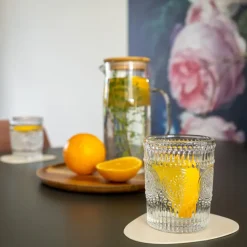 Krumble Waterglas vintage - 260 ml - Set van 12
