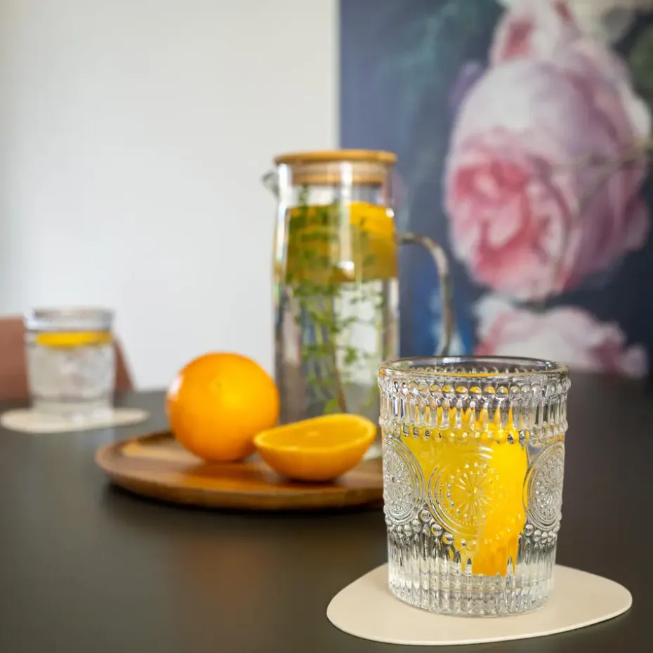 Krumble Waterglas vintage - 260 ml - Set van 6
