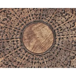 KUMALI - Bijzettafel - Donkere houtkleur - Mangohout