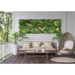 Kunsthaag wandpaneel - Mix blad C - 100x100 cm