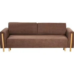 KVAM - Slaapbank 3-zits opbergruimte - Bruin - Bouclé