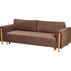 KVAM - Slaapbank 3-zits opbergruimte - Bruin - Bouclé