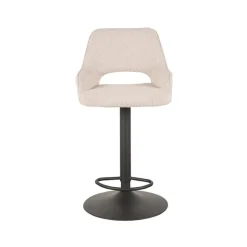 LABEL51 Barkruk Fer - Naturel - Boucle - 47 x 45cm - set van 2