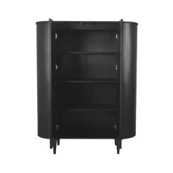 LABEL51 Bergkast Oliva - Zwart - Eiken - 125 cm