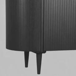 LABEL51 Bergkast Oliva - Zwart - Eiken - 125 cm