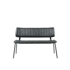 LABEL51 Eetkamerbank Gusto - Zwart - PU-Leder - 120 cm