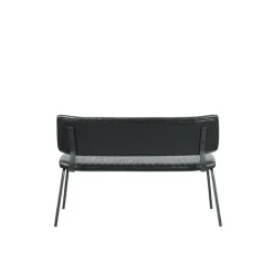 LABEL51 Eetkamerbank Gusto - Zwart - PU-Leder - 120 cm