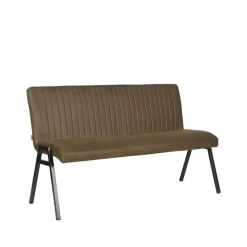LABEL51 Eetkamerbank Matz - Army green - Microfiber - 145 cm