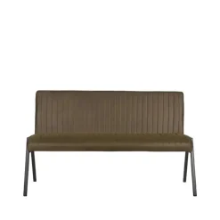 LABEL51 Eetkamerbank Matz - Army green - Microfiber - 145 cm